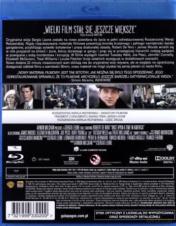 Dawno temu w Ameryce (rozszerzona wersja reżyserska) [Blu-Ray]