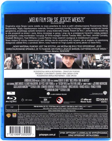 Dawno temu w Ameryce (rozszerzona wersja reżyserska) [Blu-Ray]