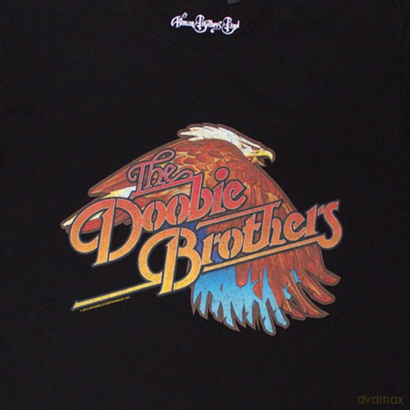 Doobie Brothers - The: The Doobie Brothers Unisex T-Shirt: Eagle (Black) (Back Print) (Large)