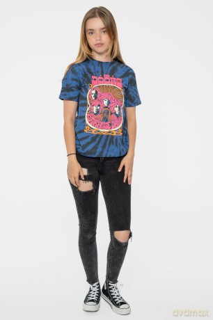 Doors - The: The Doors Kids T-Shirt: Strange Days (Blue) (Wash Collection) (1-2 Years)