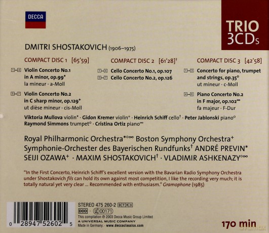 Victoria Mullova: Shostakovich [CD]