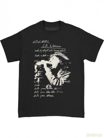 Doors: The Men's Tee: LA Woman Lyrics (Medium)