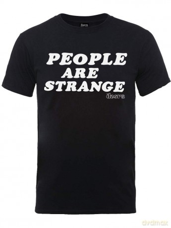 Doors - The: The Doors Men's Tee: People Are Strange (Large)