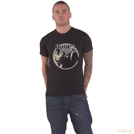 Doors - The: The Doors Men's Tee: Retro Circle (Small)