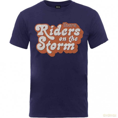 Doors - The: The Doors Men's Tee: Riders on the Storm Logo (Small)