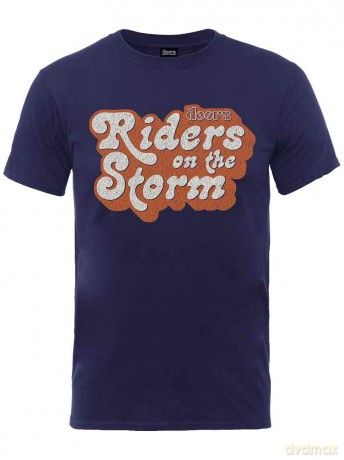 Doors - The: The Doors Men's Tee: Riders on the Storm Logo (Small)