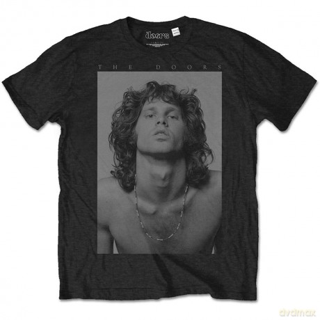 Doors - The: The Doors Unisex T-Shirt: Jim Beads Boyfriend (Black) (XX-Large)