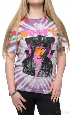 Doors - The: The Doors Unisex T-Shirt: Jim Beams (Purple) (Wash Collection) (Medium)