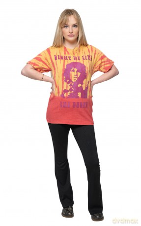 Doors - The: The Doors Unisex T-Shirt: Light My Fire (Orange) (Wash Collection) (Small)