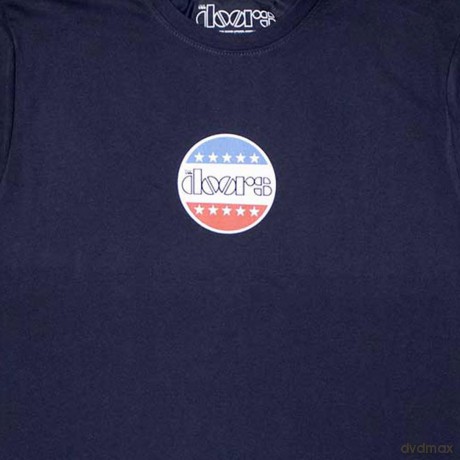 Doors - The: The Doors Unisex T-Shirt: Mini Stars Logo (Navy Blue) (Medium)