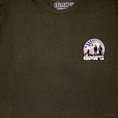 Doors - The: The Doors Unisex T-Shirt: Mini Sunrise (Green) (Large)