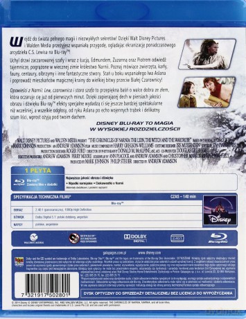 Opowieści z Narnii: Lew, czarownica i stara szafa (Disney) [Blu-Ray]