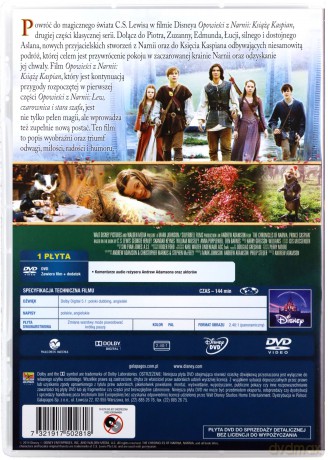 Opowieści z Narnii: Książę Kaspian (Disney) [DVD]