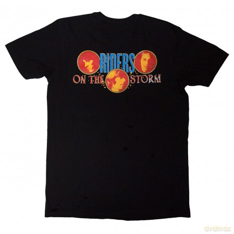 Doors - The: The Doors Unisex T-Shirt: Riders On The Storm (Black) (Back Print) (Small)