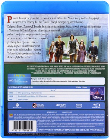 Opowieści z Narnii: Książę Kaspian (Disney) [Blu-Ray]