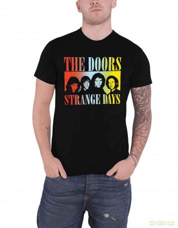 Doors - The: The Doors Unisex T-Shirt: Strange Days (Black) (Medium)