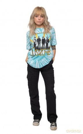 Doors - The: The Doors Unisex T-Shirt: Waiting For The Sun (Light Blue) (Wash Collection) (Small)