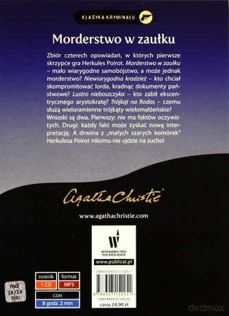 Mp3 Morderstwo W Zaułku - Agata Christie [CD]