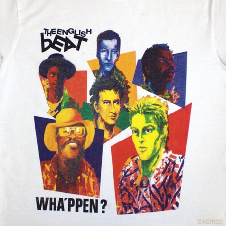 English Beat - The: The English Beat Unisex T-Shirt: Wha'ppen Art Photo (White) (Medium)