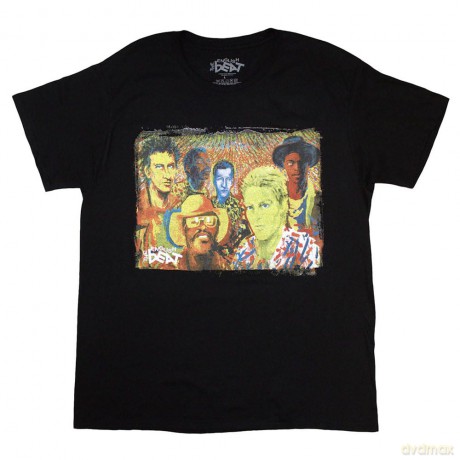 English Beat - The: The English Beat Unisex T-Shirt: Wha'ppen F&B (Black) (Back Print) (Small)