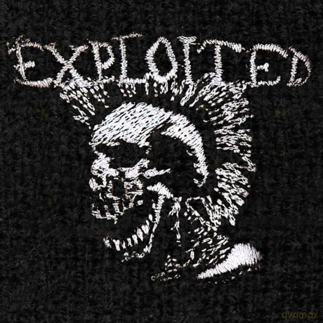 Exploited - The: The Exploited Sweatband: Mohican Skull (Loose)