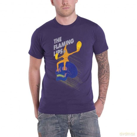 Flaming Lips - The: The Flaming Lips Unisex T-Shirt: Skull Rider (Purple) (Medium)