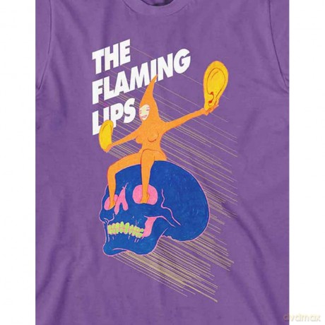 Flaming Lips - The: The Flaming Lips Unisex T-Shirt: Skull Rider (Purple) (Medium)