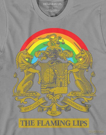 Flaming Lips - The: The Flaming Lips Unisex T-Shirt: Virtuous Industrious (Grey) (XX-Large)