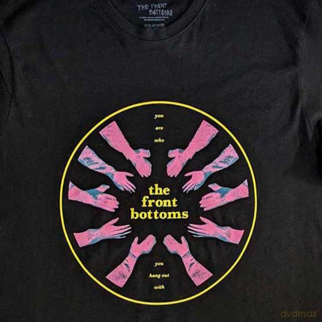 Front Bottoms - The: The Front Bottoms Unisex T-Shirt: Circle Hands (Black) (Large)