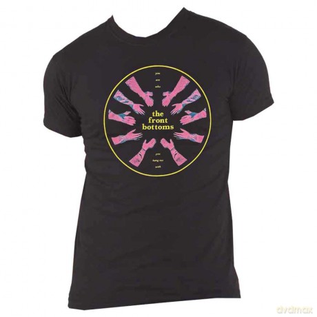 Front Bottoms - The: The Front Bottoms Unisex T-Shirt: Circle Hands (Black) (Large)