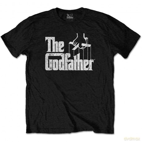 Godfather - The: The Godfather Unisex T-Shirt: Logo White (Black) (Medium)