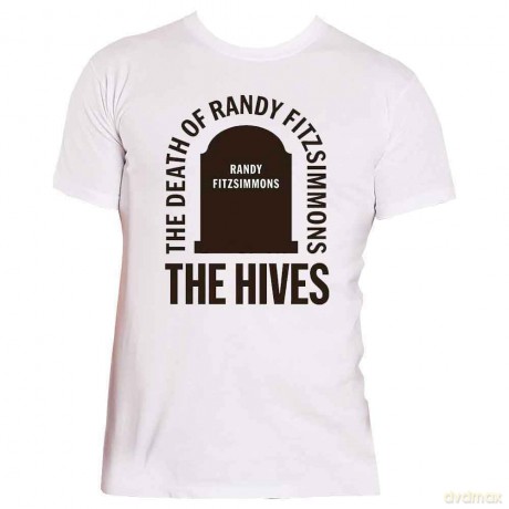 Hives - The: The Hives Unisex T-Shirt: Randy Gravestone (White) (Medium)