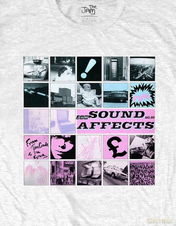 Jam - The: The Jam Unisex T-Shirt: Sound Affects (White) (Large)