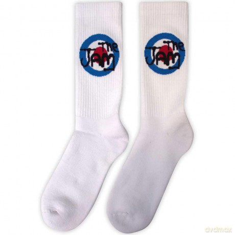 Jam - The: The Jam Unisex Terry Socks: Target Logo (White) (UK Size 7 - 11)