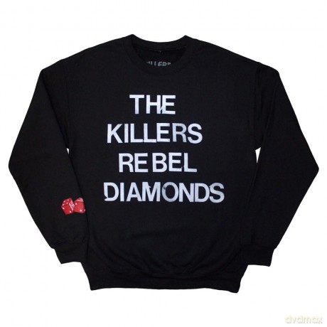 Killers - The: The Killers Unisex Sweatshirt: Tour '24 Rebel Diamonds Stacked (Black) (Ex-Tour) (Medium)