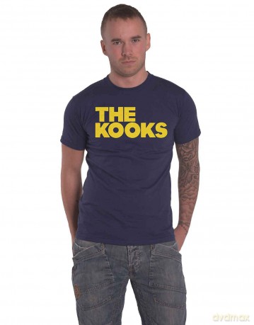 Kooks - The: The Kooks Unisex T-Shirt: Logo (Navy Blue) (Large)