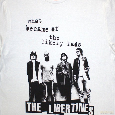 Libertines - The: The Libertines Unisex T-Shirt: What Became Of The Likely Lads (White) (Small)