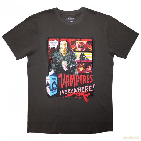 Lost Boys - The: The Lost Boys Unisex Stone Wash T-Shirt: David Poster (Black) (Small)