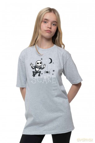 Nightmare Before Christmas - The: The Nightmare Before Christmas Kids T-Shirt: First Scare (Grey) (7-8 Years)