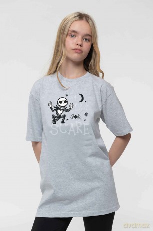 Nightmare Before Christmas - The: The Nightmare Before Christmas Kids T-Shirt: First Scare (Grey) (7-8 Years)