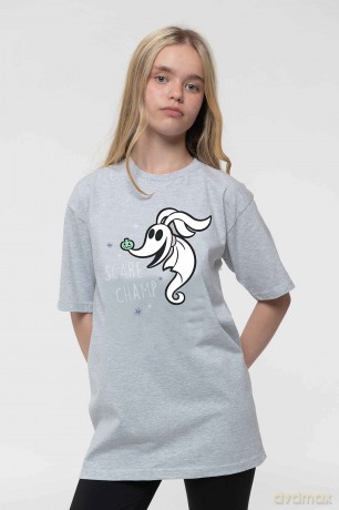 Nightmare Before Christmas - The: The Nightmare Before Christmas Kids T-Shirt: Scare Champ (Grey) (5-6 Years)