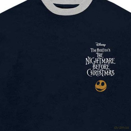 Nightmare Before Christmas - The: The Nightmare Before Christmas Unisex Long Sleeve T-Shirt: Ghouls (Navy Blue) (Embellished) (Medium)
