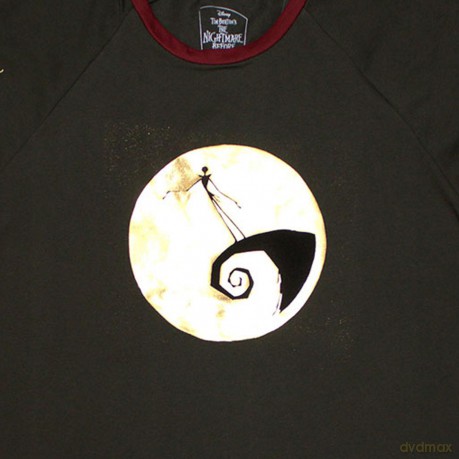 Nightmare Before Christmas - The: The Nightmare Before Christmas Unisex Long Sleeve T-Shirt: Spiral Hill (Green) (Embellished) (Small)