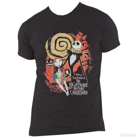 Nightmare Before Christmas - The: The Nightmare Before Christmas Unisex T-Shirt: Ghosts (Black) (Embellished) (Small)