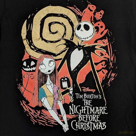 Nightmare Before Christmas - The: The Nightmare Before Christmas Unisex T-Shirt: Ghosts (Black) (Embellished) (Small)