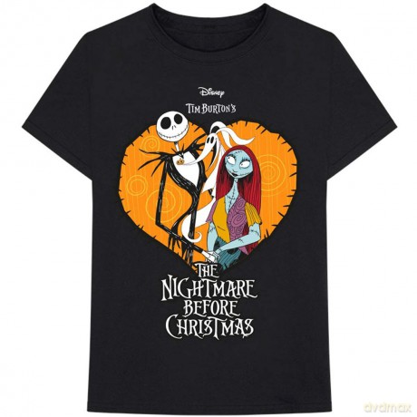 Disney: The Nightmare Before Christmas Unisex T-Shirt: Heart (Black) (Small)