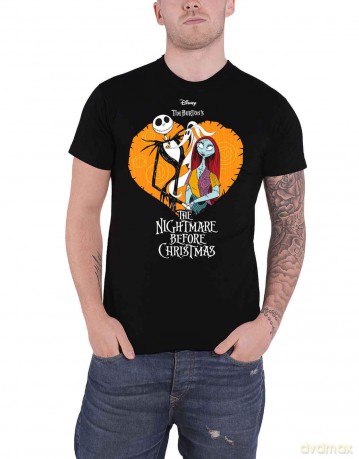 Nightmare Before Christmas - The: The Nightmare Before Christmas Unisex T-Shirt: Heart (Black) (XX-Large)