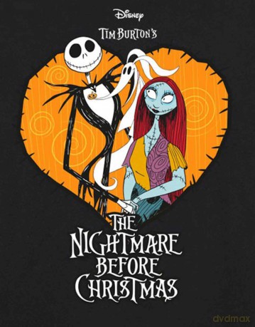 Nightmare Before Christmas - The: The Nightmare Before Christmas Unisex T-Shirt: Heart (Black) (XX-Large)