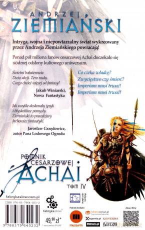 Pomnik Cesarzowej Achai Tom 4 - Andrzej Ziemiański [KSIĄŻKA]