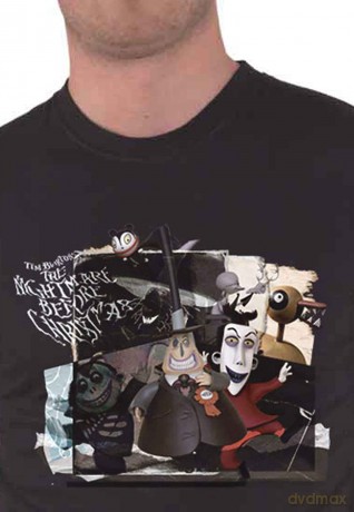 Nightmare Before Christmas - The: The Nightmare Before Christmas Unisex T-Shirt: Montage (Black) (X-Large)
